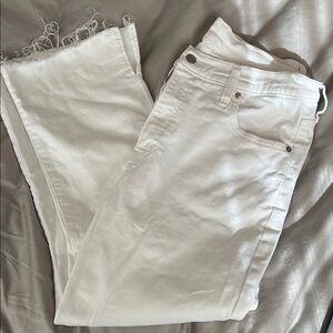 Gap Kick Fit High Rise Jeans with Raw Hem - size 14